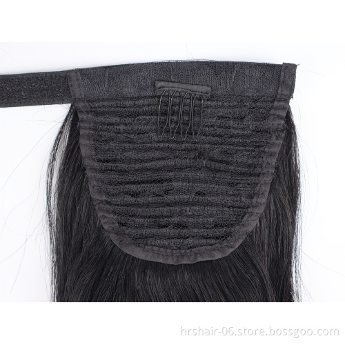 Li&Queen Wholesale Virgin Cuticle Aligned Hair Extensions Drawstring Ponytail 100 Real Brazilian Human Hair Extensions DHL